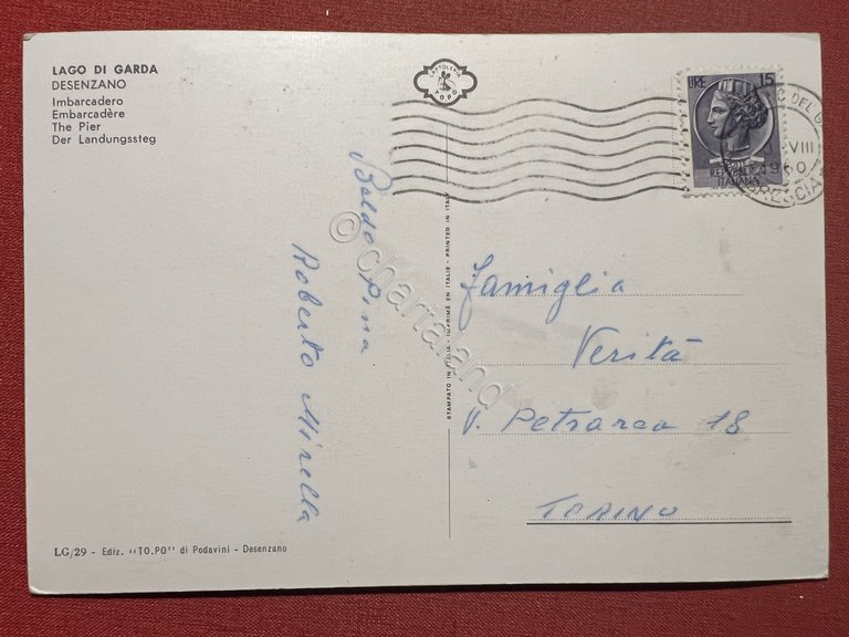 Cartolina - Lago di Garda - Desenzano - Imbarcadero - …