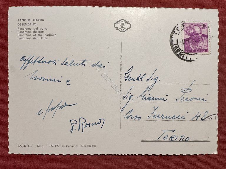 Cartolina - Lago di Garda - Desenzano (Brescia) - Panorama …