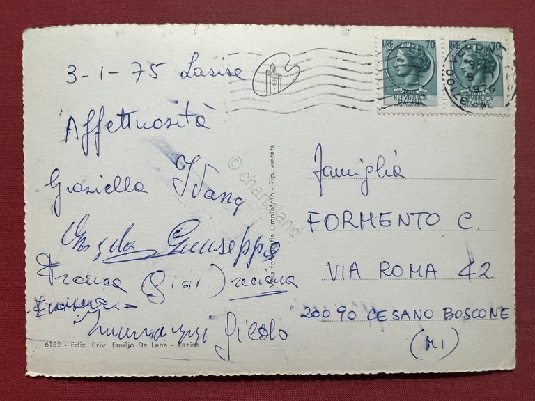 Cartolina - Lago di Garda - Lazise ( Verona ) …