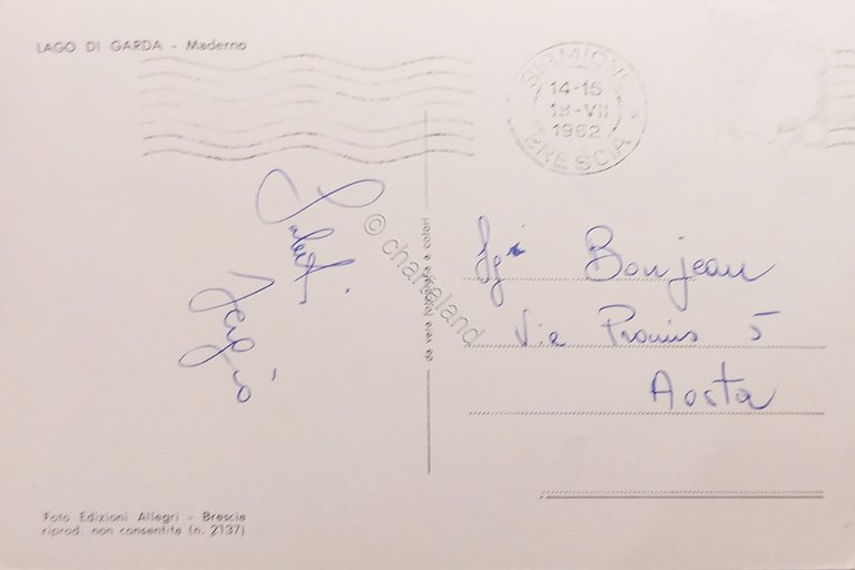 Cartolina - Lago di Garda - Maderno - 1962