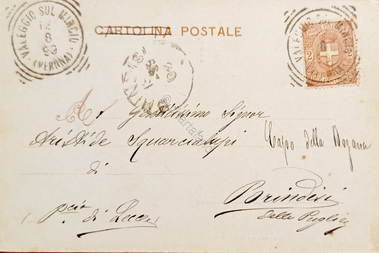 Cartolina - Lago di Garda - Malcesine - 1899