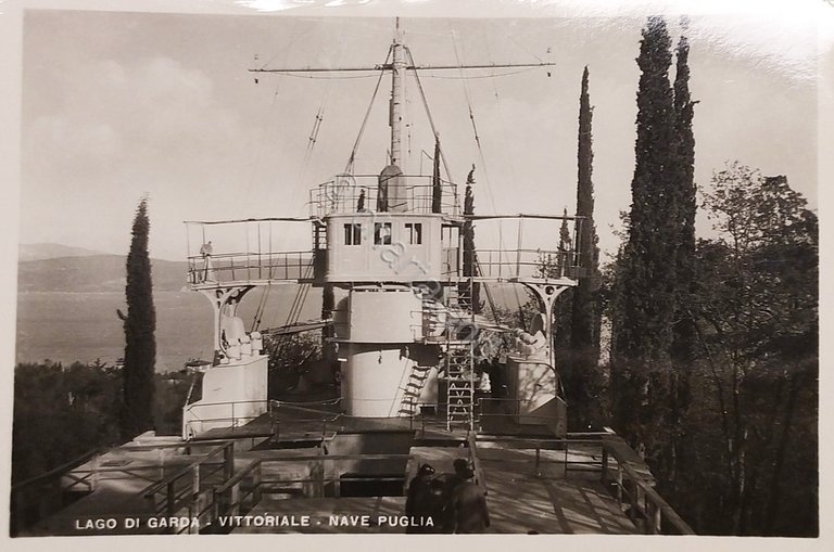 Cartolina - Lago di Garda - Vittoriale - Nave Puglia …