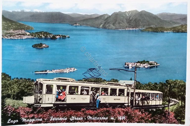 Cartolina - Lago Maggiore - Ferrovia Stresa - Mottarone - …