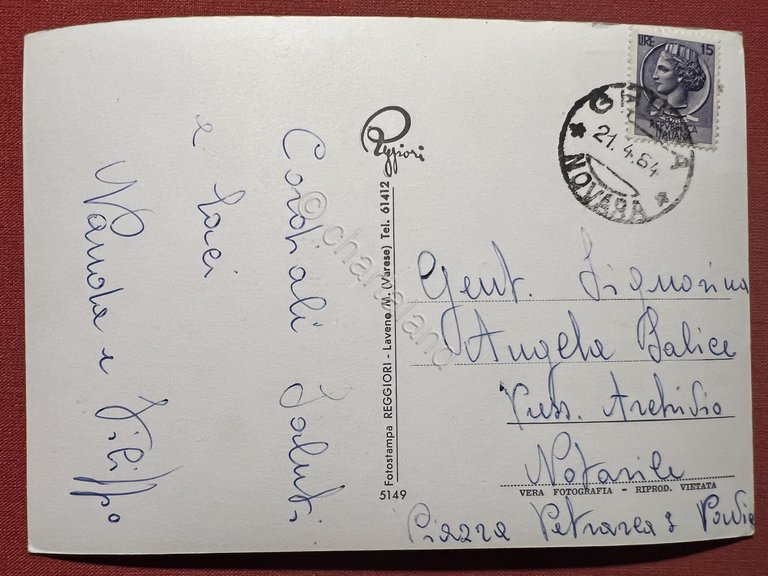 Cartolina - Lago Maggiore - Ghiffa - Albergo Ghiffa - …