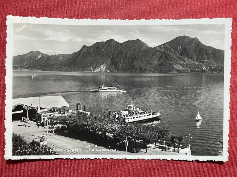 Cartolina - Lago Maggiore - Intra - Imbarcadero - 1950 …