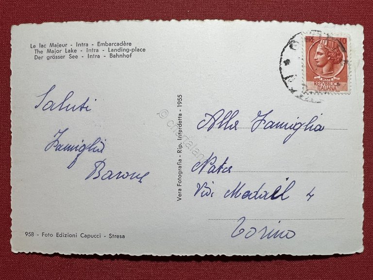 Cartolina - Lago Maggiore - Intra - Imbarcadero - 1950 …