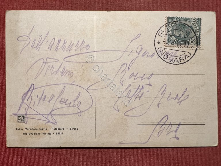 Cartolina - Lago Maggiore - Stresa - Grand Hotel et …