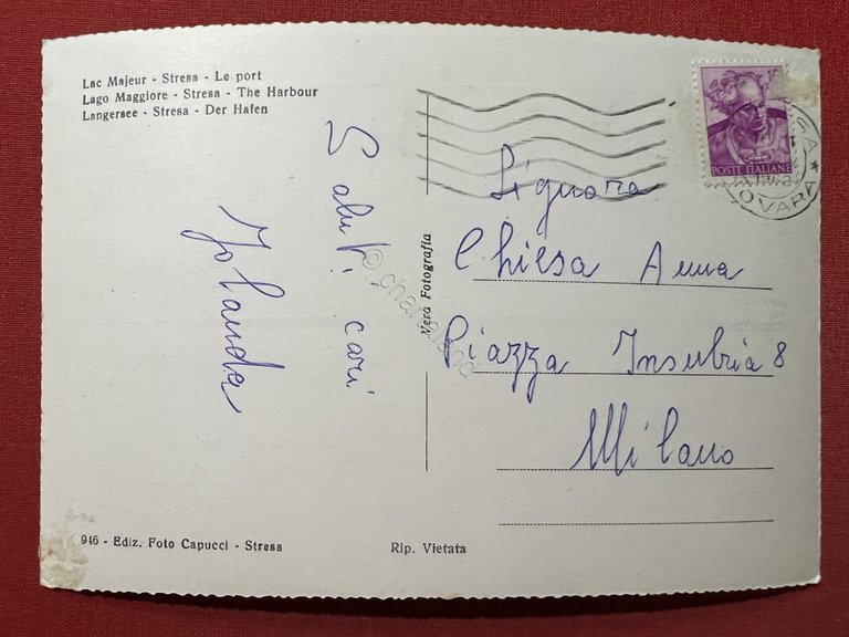 Cartolina - Lago Maggiore - Stresa - Il Porto - … | Immagine Gallery 2