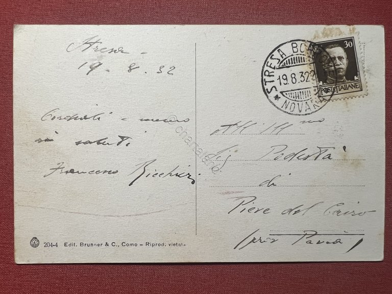 Cartolina - Lago Maggiore - Stresa - Regina Grand Hotel …