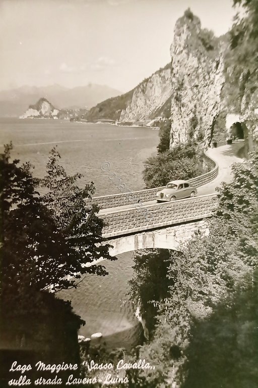 Cartolina - Lago Maggiore Sasso Cavalla sulla strada Laveno - …