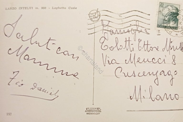 Cartolina - Lanzo Intelvi ( Como ) - Laghetto Casle …