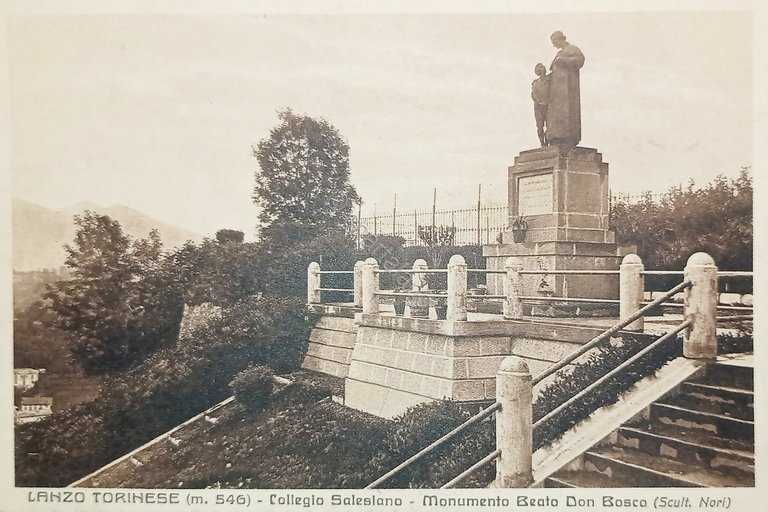 Cartolina - Lanzo Torinese - Collegio Salesiano - Monumento Beato …