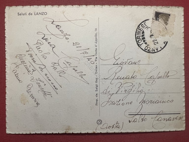 Cartolina - Lanzo Torinese - Panorama - 1940