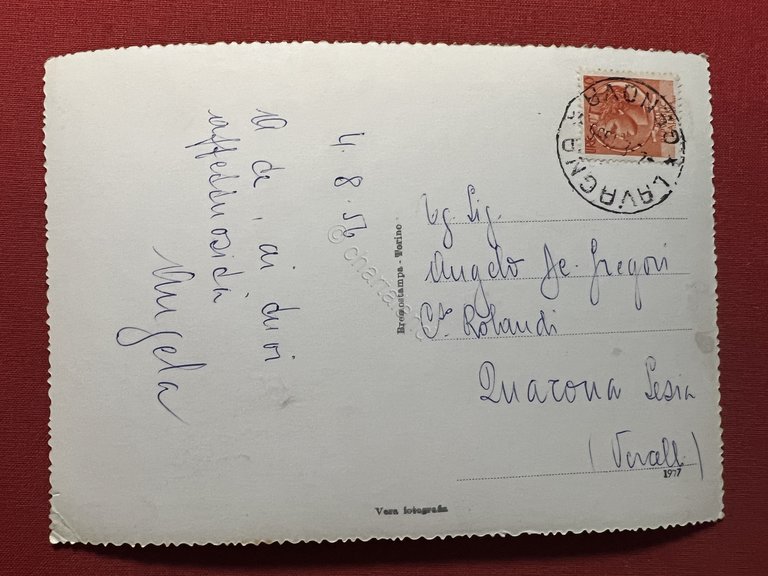 Cartolina - Lavagna ( Genova ) - Piazza Vittorio Veneto …