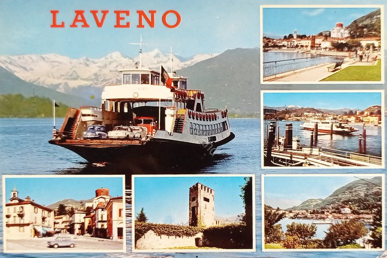 Cartolina - Laveno - vedute diverse - 1974
