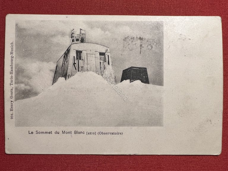 Cartolina - Le Sommet du Mont-Blanc (Observatoire) - 1902