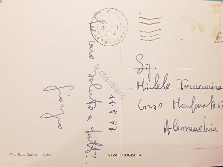 Cartolina - Lecce ( Puglia ) - Scuola A. U. …