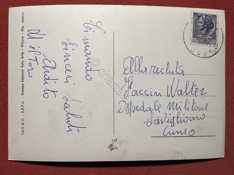 Cartolina - Lecco - Panorama con il Resegone - 1955 …