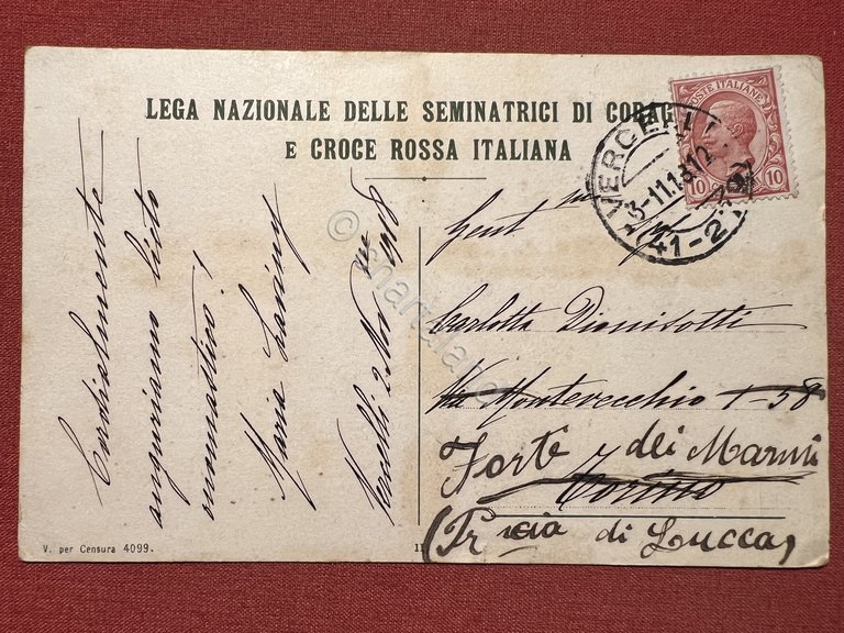 Cartolina - Lega Naz. delle Seminatrici di Coraggio e Croce …