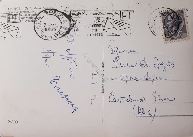 Cartolina - Lerici - Golfo della Spezia - Scorcio panoramico …