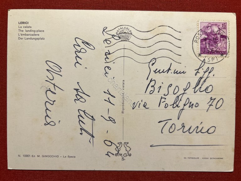 Cartolina - Lerici ( La Spezia ) - La Calata …