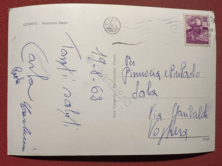 Cartolina - Levanto ( La Spezia ) - Scorcio Panoramico …