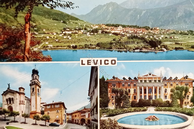 Cartolina - Levico Terme ( Trento ) - Vedute diverse …