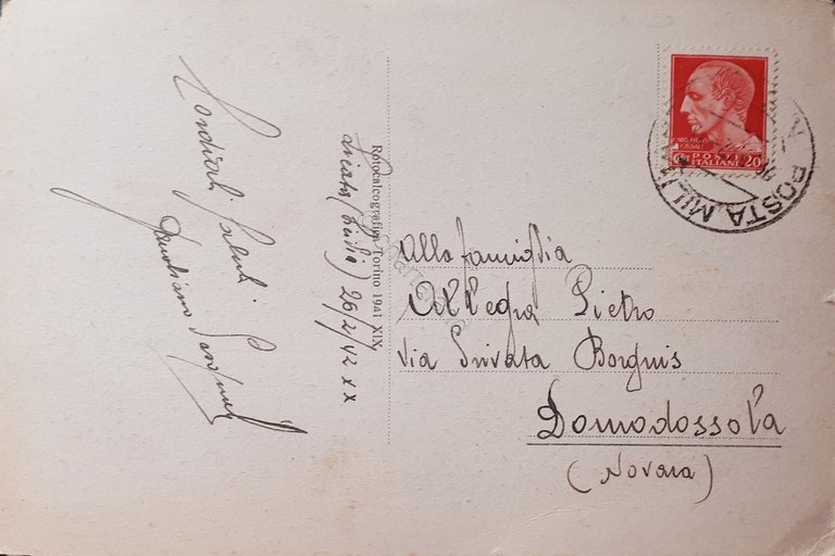 Cartolina - Licata - Panorama e fiume Salso - 1942