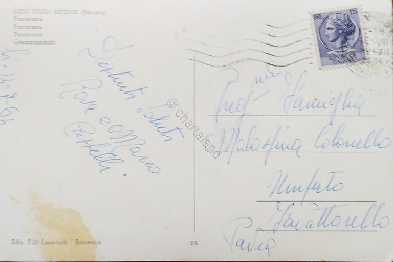 Cartolina - Lido degli Estensi ( Ferrara ) - 1964