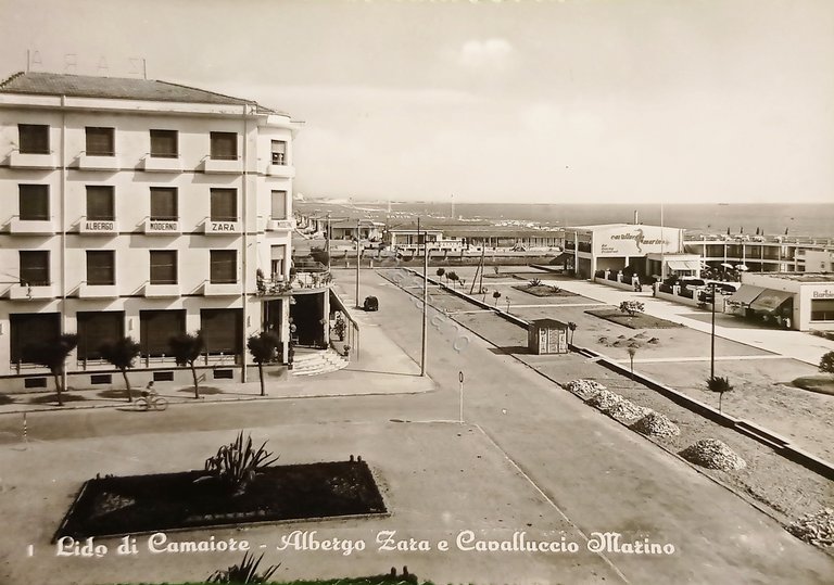 Cartolina - Lido di Camaiore - Albergo Zara e Cavalluccio …