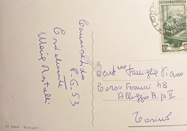 Cartolina - Lido di Camaiore - Albergo Zara e Cavalluccio …