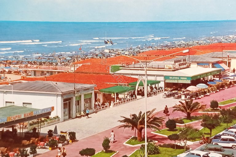 Cartolina - Lido di Camaiore - Viali Lungomare - 1967