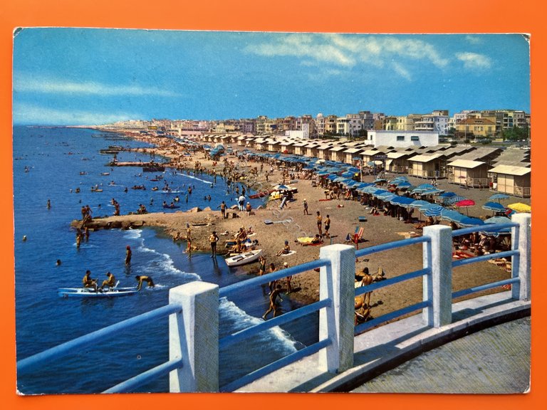 Cartolina - Lido di Roma - Spiaggia di Ponente - …