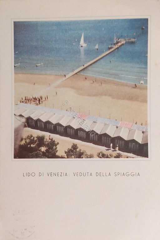 Cartolina - Lido di Venezia - Vedute della Spiaggia - …