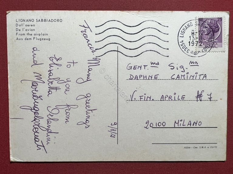 Cartolina - Lignano Sabbiadoro ( Udine ) - Dall'Aereo - … | Immagine Gallery 4