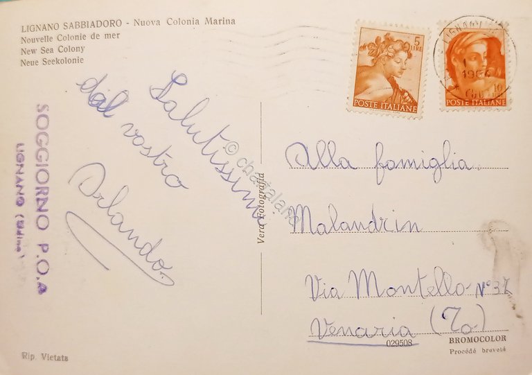 Cartolina - Lignano Sabbiadoro ( Udine ) - Nuova Colonia …