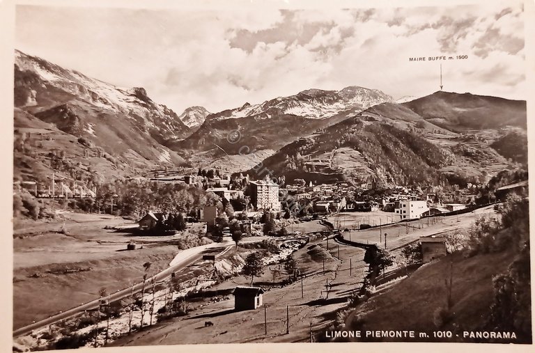 Cartolina - Limone Piemonte - Panorama - 1958