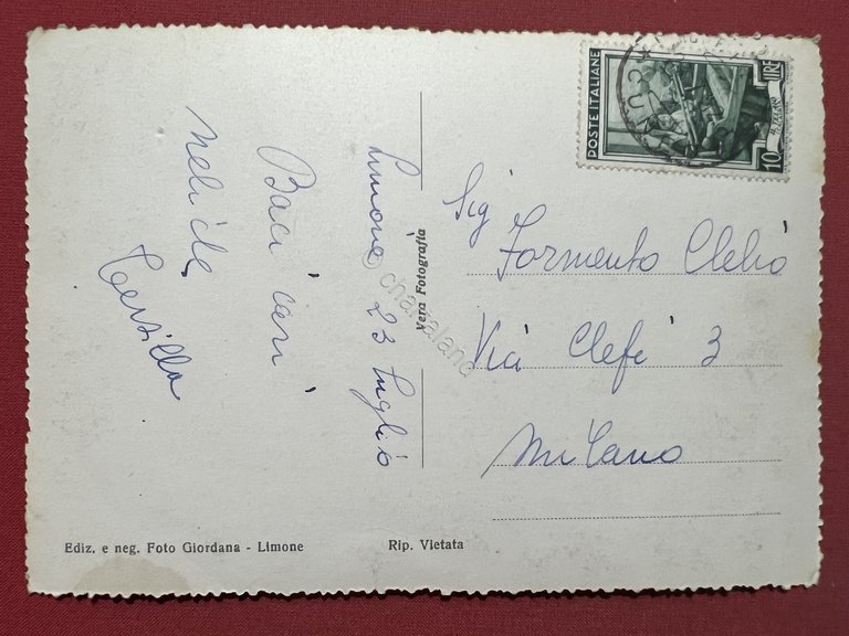 Cartolina - Limone Piemonte ( Cuneo ) - Panorama - …