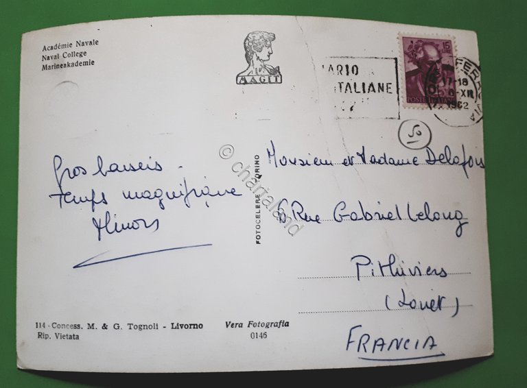 Cartolina - Livorno - Accademia Navale - 1962 | Immagine Gallery 6