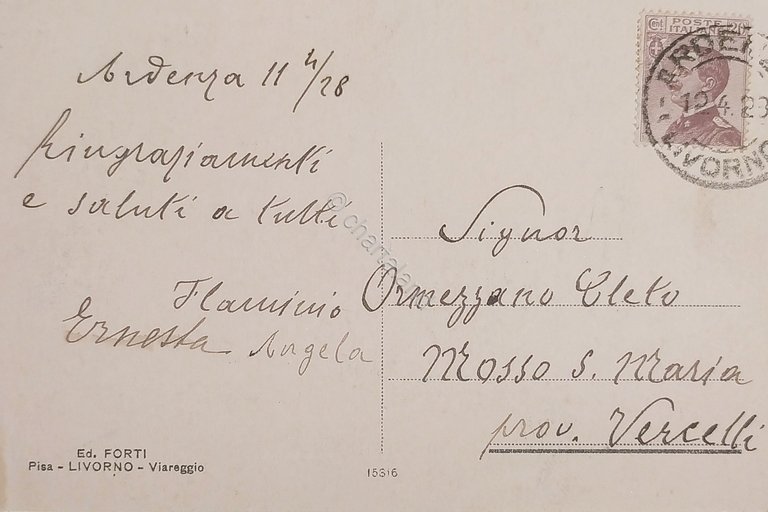 Cartolina - Livorno - Il Porto - 1928