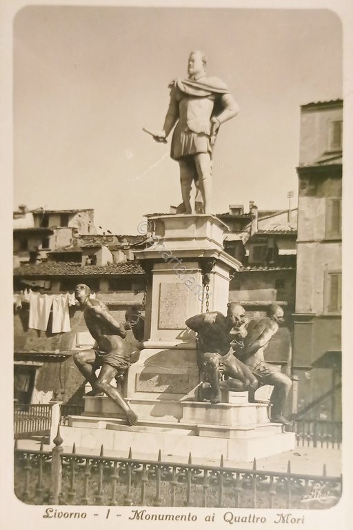 Cartolina - Livorno - Monumento ai Quattro Mori - 1925 …