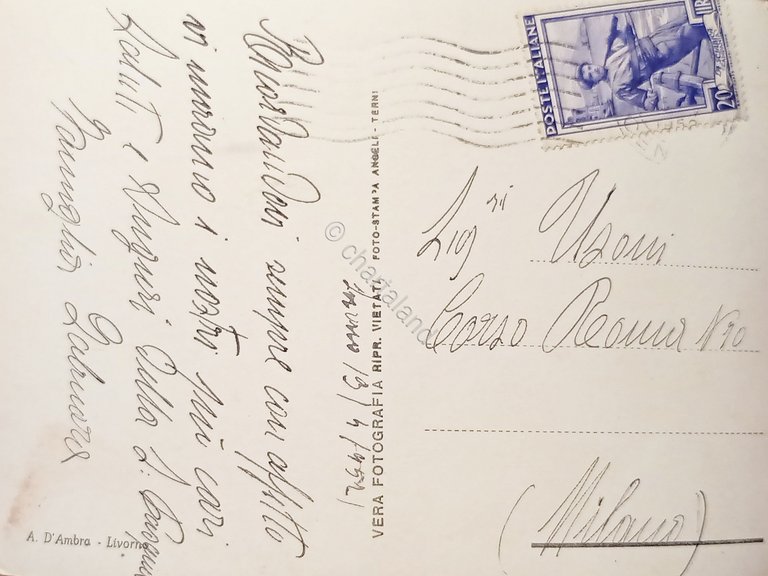 Cartolina - Livorno - Piazza Cavour - Via Ricasoli - …