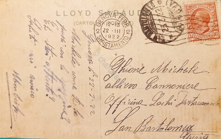 Cartolina - Lloyd Sabaudo - Vapori - Tomaso di Savoia …