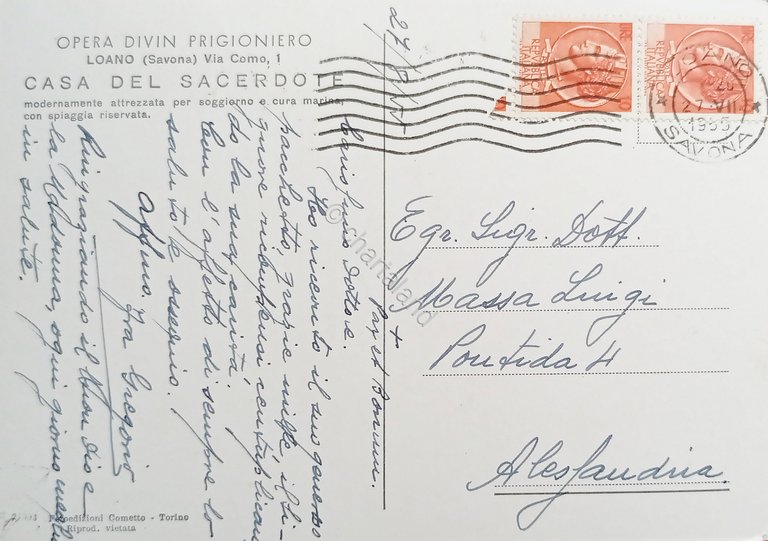 Cartolina - Loano - Riviera dei Fiori - Casa del …