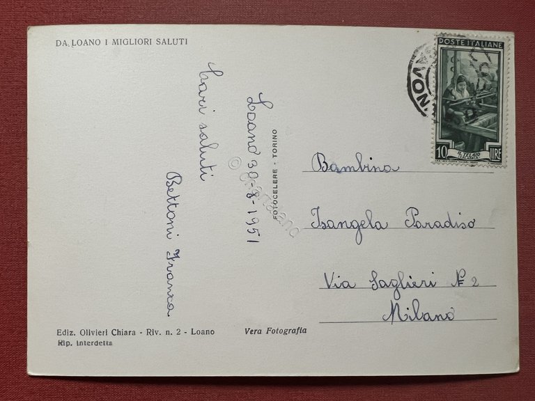 Cartolina - Loano - Riviera delle Palme - Stazione Ferroviaria … | Immagine Gallery 2