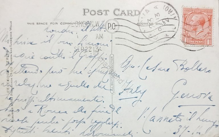 Cartolina - London - Charing Cross and Strand - 1913