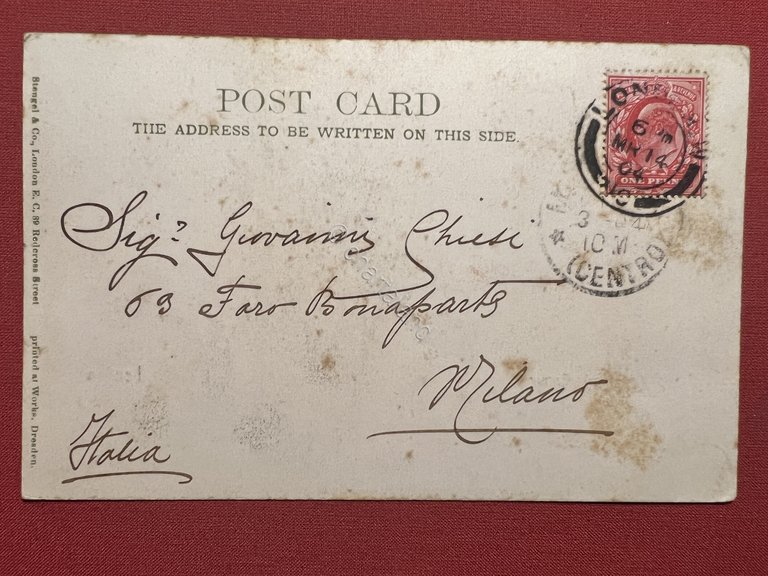 Cartolina - London - Hyde Park - Corner - 1904