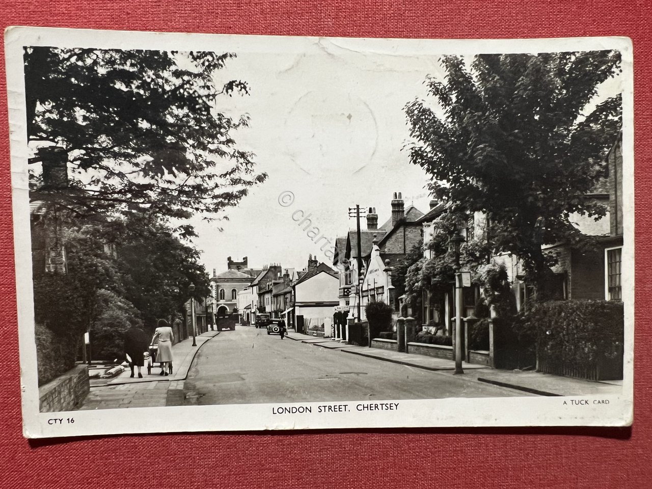 Cartolina - London Street - Chertsey - 1957