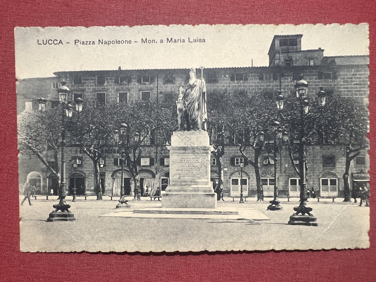 Cartolina - Lucca - Piazza Napoleone - Mon. a Maria …