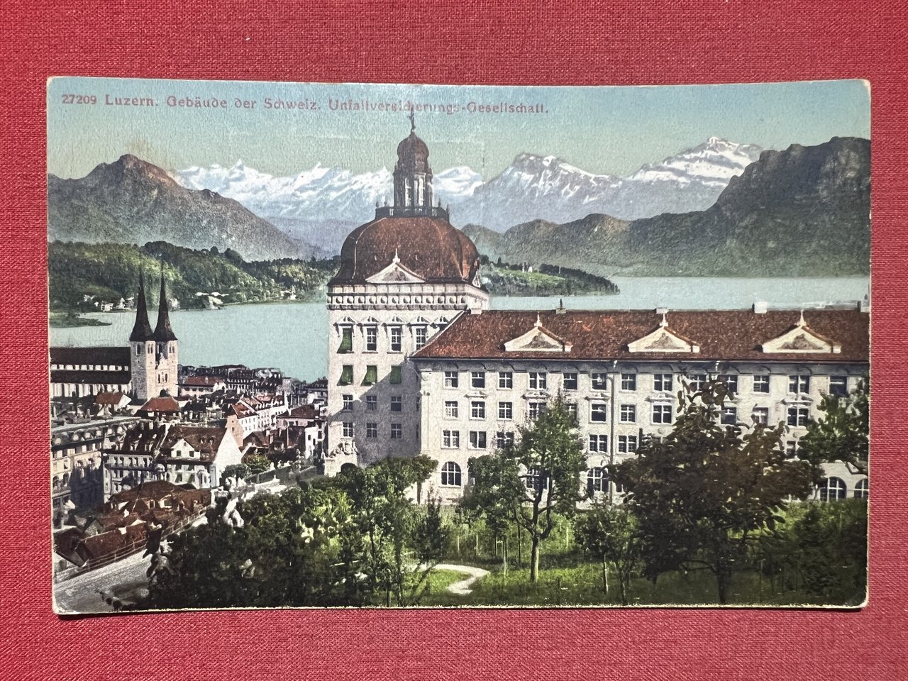 Cartolina - Luzern - Gebäude der Schweiz - Unfallversicherungs-Gesellschaft 1946